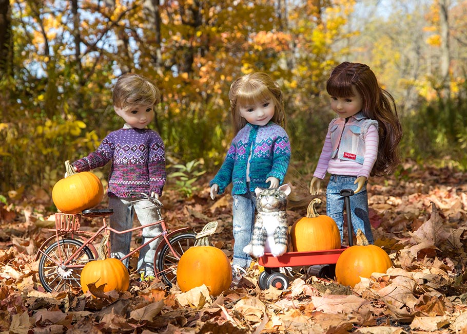 Gathering Pumpkins